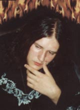 Thoughtful drummer Jurii Morev 