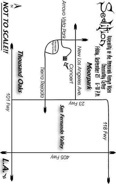 Map for 9-25-98 Show