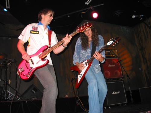 Perry and Greg in action at the Knitting Factory