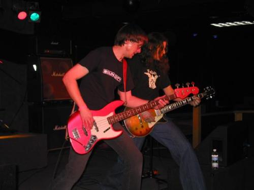 Axes blazing in unison!