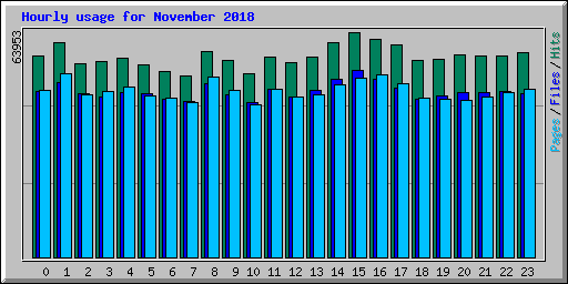 Hourly usage for November 2018